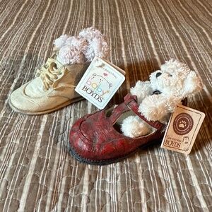 2002 Baby Boyds Bears Barefoot Friends Lilie Tiny Toes & Prissy Big Girl